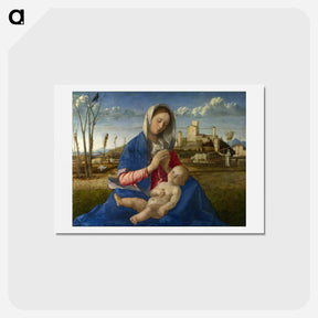 アートポストカード-Madonna of the Meadow (Madonna del Prato) - ジョヴァンニ ベッリーニ Postcard.