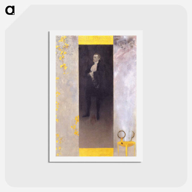 アートポストカード-Der Hofschauspieler Josef Lewinsky als Carlos in Clavigo - グスタフ クリムト Postcard.