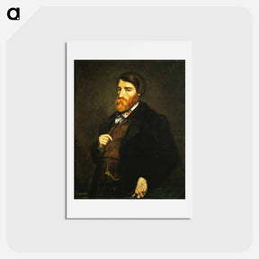 アートポストカード-Portrait of Alfred Bruyas (Painting Solution) - ギュスターヴ クールベ Postcard.