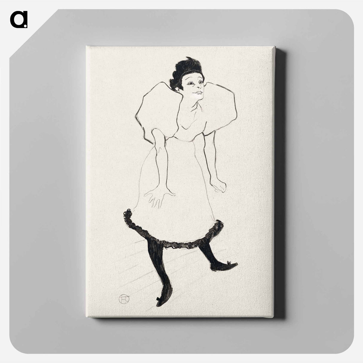 アートパネル-Study - アンリ ド トゥールーズ ロートレック Canvas.