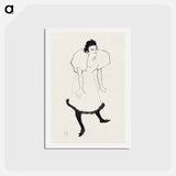 アートポストカード-Study - アンリ ド トゥールーズ ロートレック Postcard.
