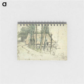 アートメモ帳-Surroundings of Vichy, house near the water - ジャン フランソワ ミレー Memo.