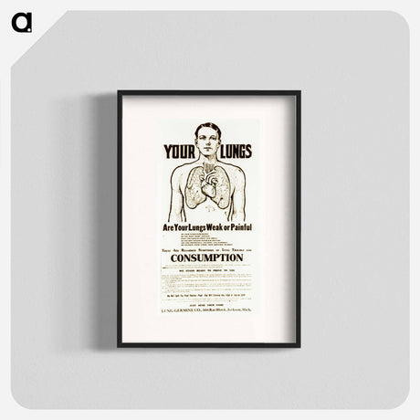 アートポスター-Anatomical Study with Advertising Text
 - 国立医学図書館 Poster.