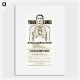 アートポスター-Anatomical Study with Advertising Text
 - 国立医学図書館 Poster.