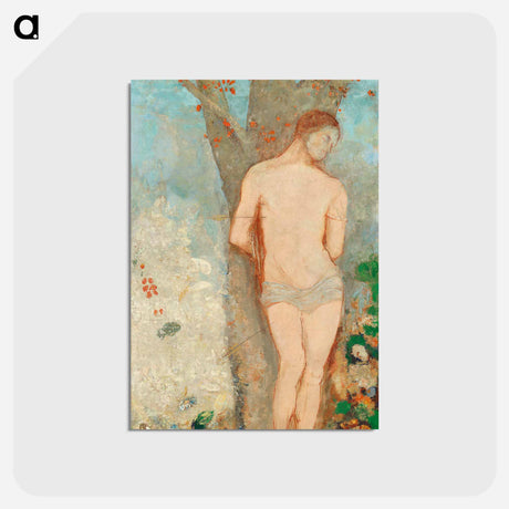 アートポストカード-Saint Sebastian - オディロン ルドン Postcard.