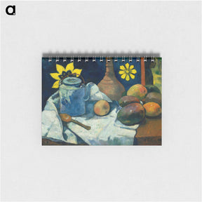 アートメモ帳-Still Life with Teapot and Fruit - ポール ゴーギャン Memo.