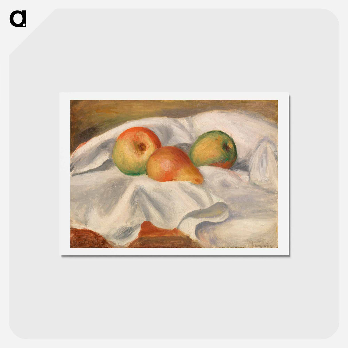 アートポストカード-Pears - ピエール オーギュスト ルノワール Postcard.