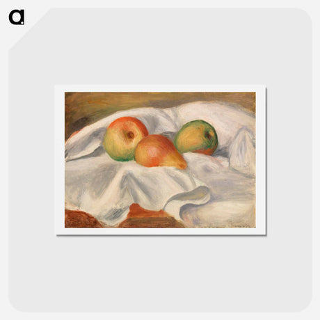 アートポストカード-Pears - ピエール オーギュスト ルノワール Postcard.