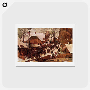 アートポストカード-The Adoration of the Kings in the Snow - ピーター ブリューゲル Postcard.