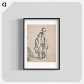 アートポスター-Standing Man by Rembrandt van Rijn - レンブラント ファン レイン Poster.