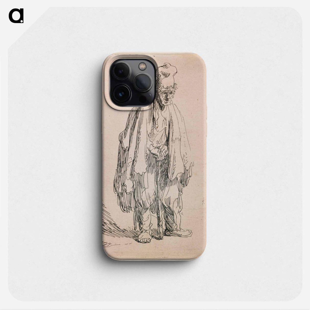 Standing Man by Rembrandt van Rijn - Rembrandt van Rijn Phone Case.