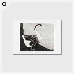 アートポストカード-Goose (Knobbelgans)
 - サミュエル ジェスルン Postcard.