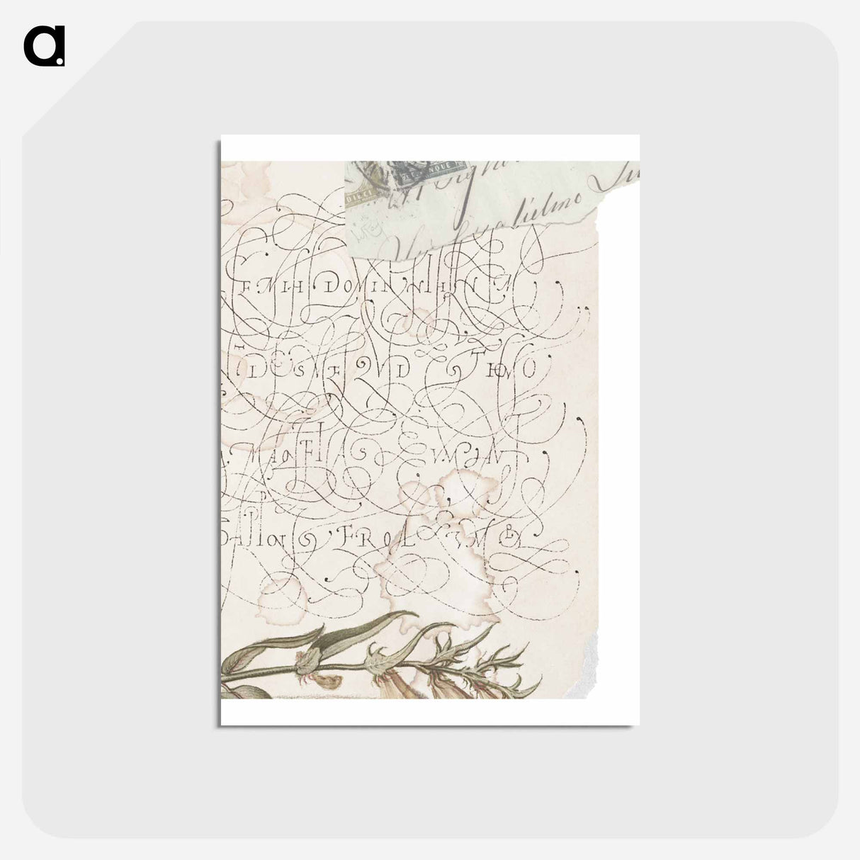アートポストカード-Letter Decal
 - 書道のお手本 Postcard.