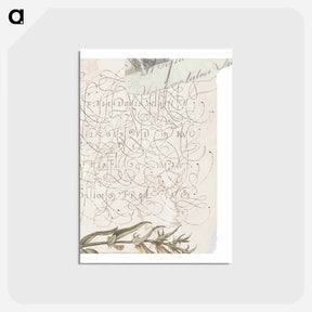 アートポストカード-Letter Decal
 - 書道のお手本 Postcard.