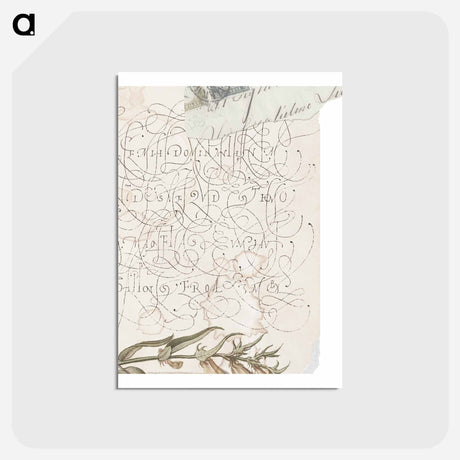 アートポストカード-Letter Decal
 - 書道のお手本 Postcard.