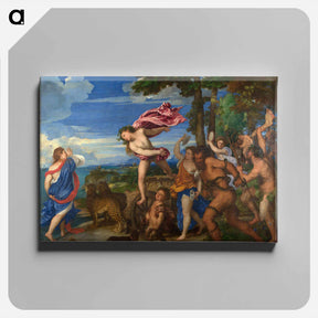 アートパネル-Bacchus and Ariadne - ティツィアーノ ヴェチェッリオ Canvas.