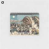 アートメモ帳-The Night Attack in The Storehouse of Loyal Retainers: The Twenty-four Major Retainers and the Twenty-three Minor Retainers Assemble at Ryōgoku Bridge
 - 歌川 国貞 Memo.