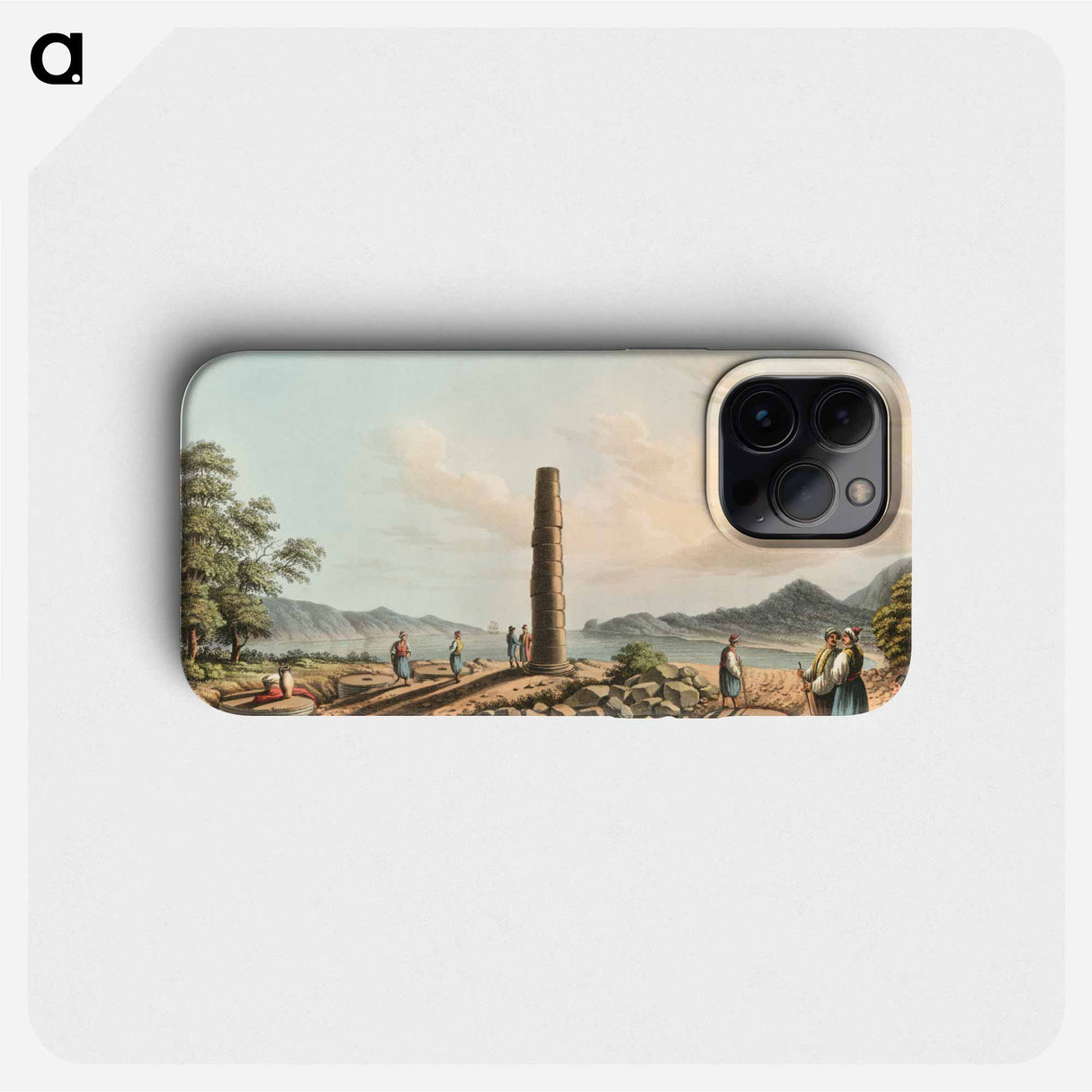 Ruins of the Temple of Juno in Samos - View of the Ottoman Empire Phone Case.