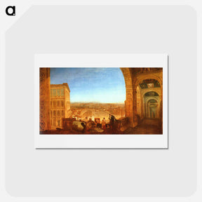 アートポストカード-Rome from the Vatican - ウィリアム ターナー Postcard.