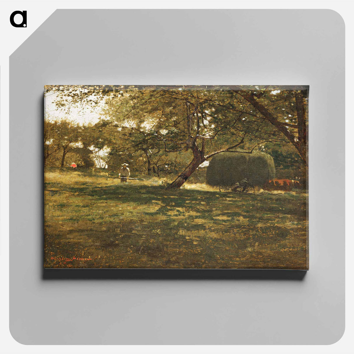 Harvest Scene - Winslow Homer Canvas.