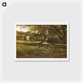 アートポストカード-Harvest Scene - ウィンスロー ホーマー Postcard.
