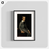 Portrait of lieutenant alexandre weissgerber de stragéwicz as a child - アルバート エーデルフェルト Poster.