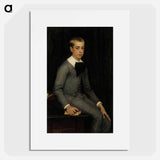 Portrait of lieutenant alexandre weissgerber de stragéwicz as a child - アルバート エーデルフェルト Poster.