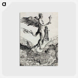 アートポストカード-Nemesis (The Great Fortune) - アルブレヒト デューラー Postcard.