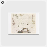 アートポストカード-Paskaert van't in comen van't Canaal - アンティーク地図 Postcard.