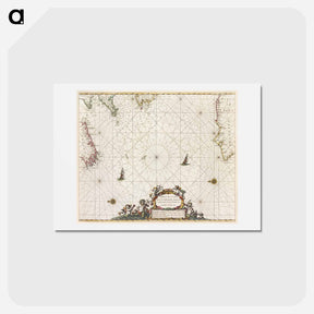 アートポストカード-Paskaert van't in comen van't Canaal - アンティーク地図 Postcard.