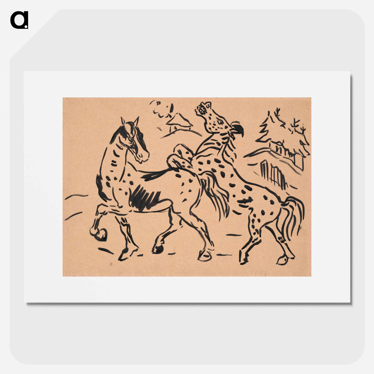 Horses - アーノルド ピーター ワイズ クビンチャン Poster.