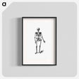 アートポスター-Skeleton of a Man
 - 大英図書館 Poster.