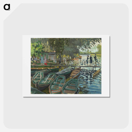 アートポストカード-Bathers at La Grenouillère - クロード モネ Postcard.