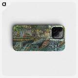 Bathers at La Grenouillère - クロード モネ Phone Case.