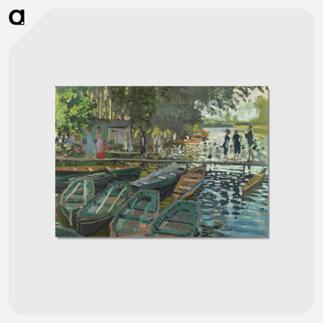 アートポストカード-Bathers at La Grenouillère - クロード モネ Postcard.