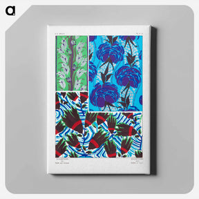 アートパネル-Suggestions pour étoffes et tapis: 60 motifs en couleur - E.A.セギー Canvas.