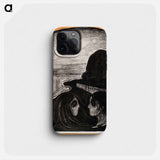 Attraction - Edvard Munch Phone Case.