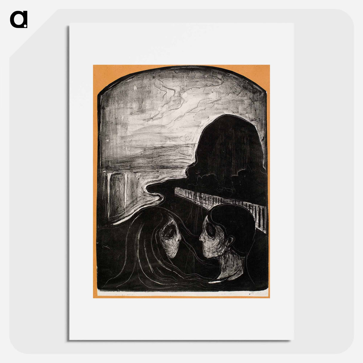 Attraction - Edvard Munch Poster.