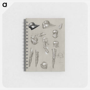 アートメモ帳-Studies of a Suit of Armor - エドワード バーン ジョーンズ Memo.