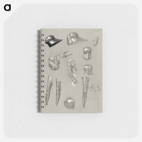 アートメモ帳-Studies of a Suit of Armor - エドワード バーン ジョーンズ Memo.