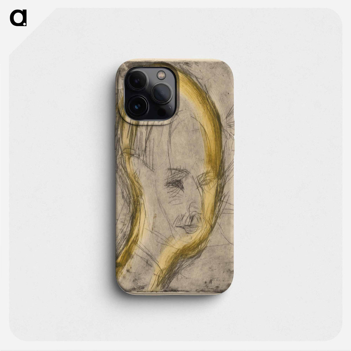 Head of Dr. Bauer - Ernst Ludwig Kirchner Phone Case.