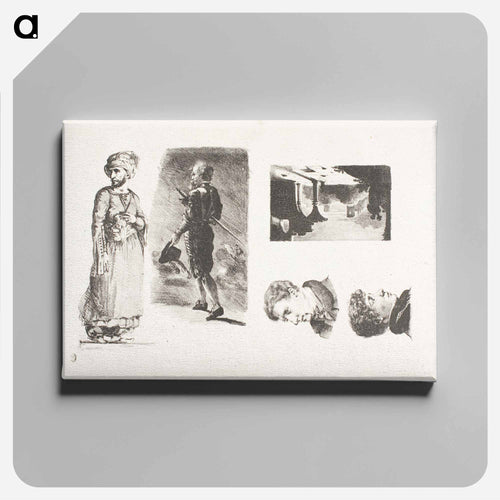 ブラウン - ウジェーヌ ドラクロワ Canvas.