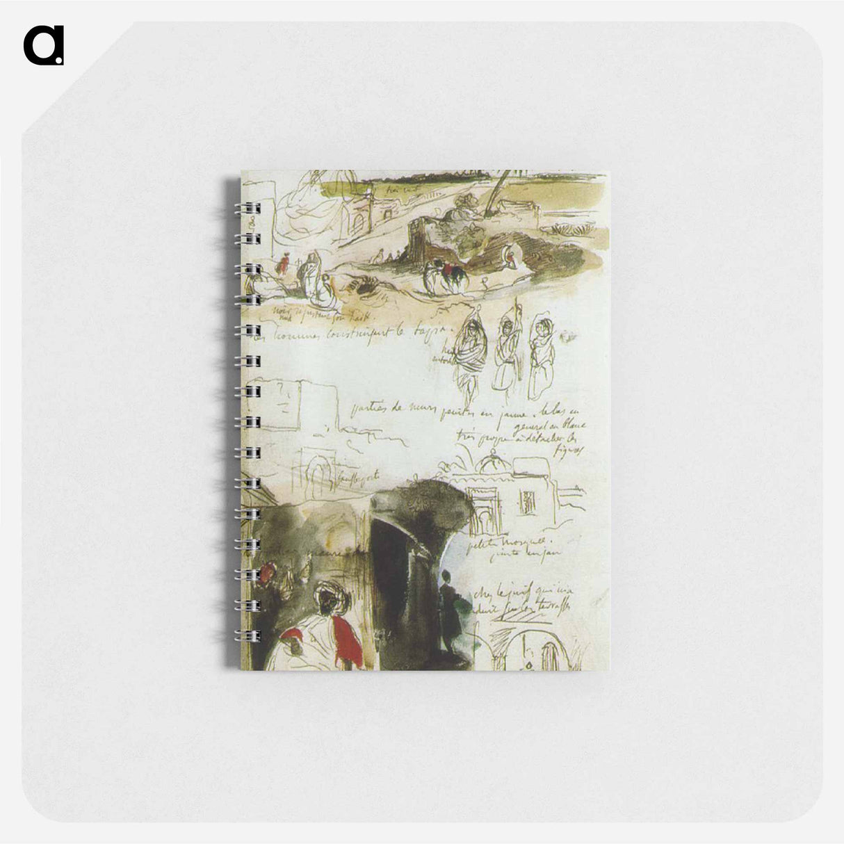 Sheet of Sketches - ウジェーヌ ドラクロワ Memo.