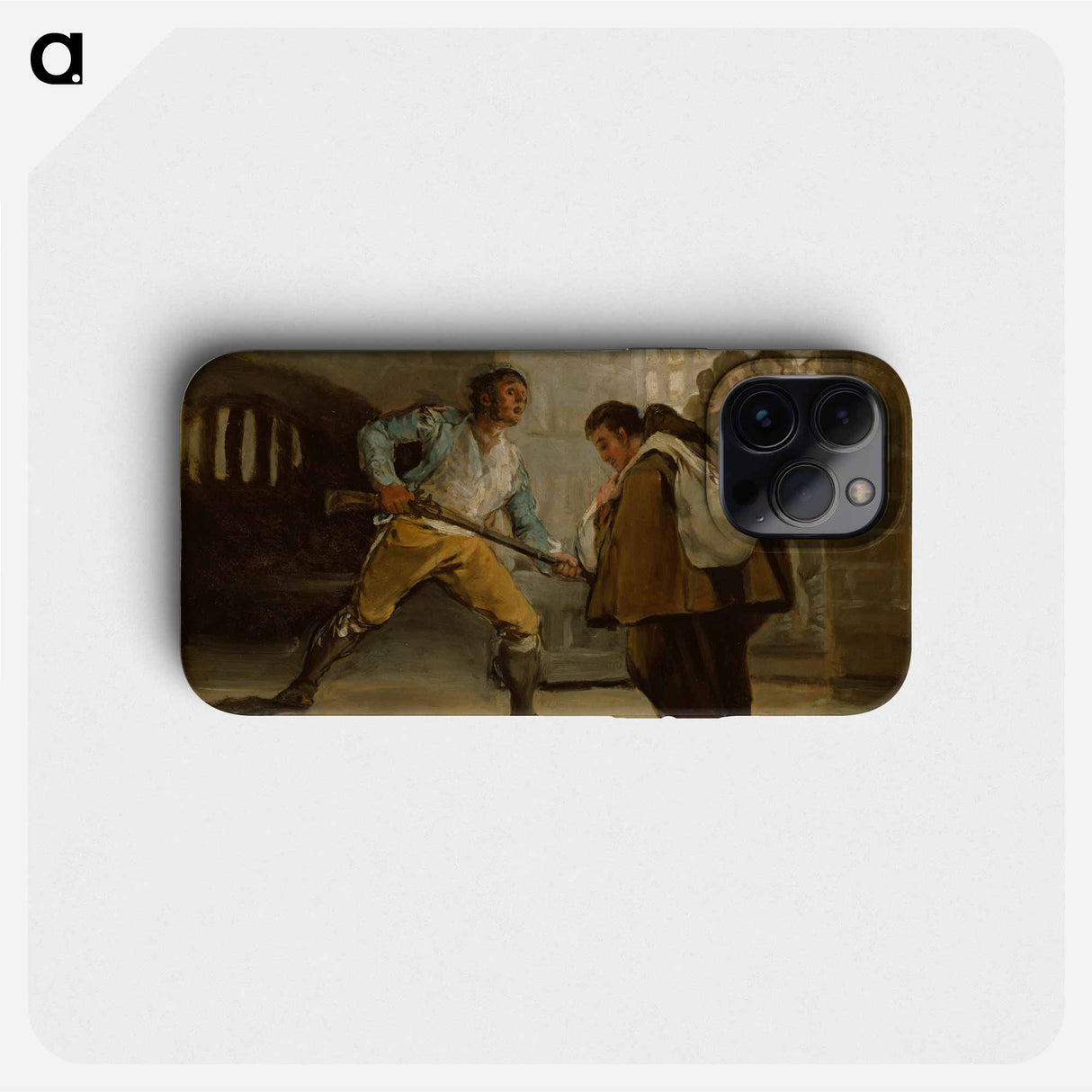 El Maragato Threatens Friar Pedro de Zaldivia with His Gun - Francisco de Goya Phone Case.