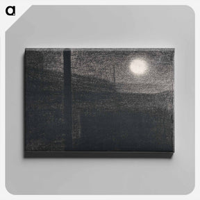 アートパネル-Courbevoie, Factories by Moonlight - ジョルジュ スーラ Canvas.