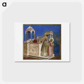 アートポストカード-Rejection of Joachim's Sacrifice - ジョット ディ ボンドーネ Postcard.