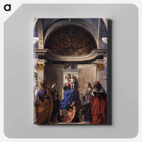 アートパネル-San Zaccaria Altarpiece - ジョヴァンニ ベッリーニ Canvas.