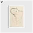 アートポストカード-Half-figure of a Young Woman - グスタフ クリムト Postcard.