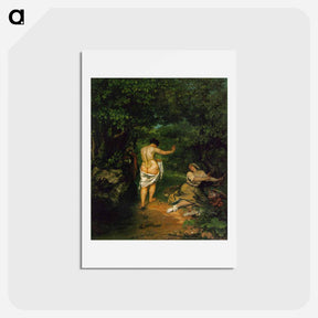 アートポストカード-The Bathers - ギュスターヴ クールベ Postcard.