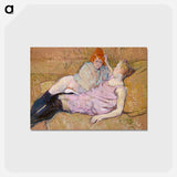 アートポストカード-The Sofa - アンリ ド トゥールーズ ロートレック Postcard.